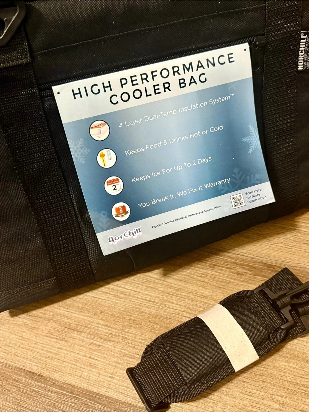 High Performance Black Cooler Bag - NorChill